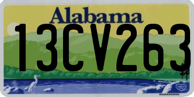 AL license plate 13CV263