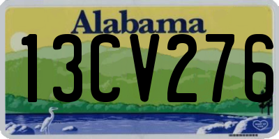 AL license plate 13CV276
