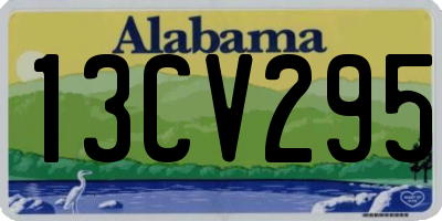 AL license plate 13CV295