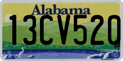 AL license plate 13CV520
