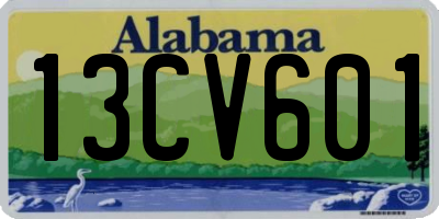 AL license plate 13CV601