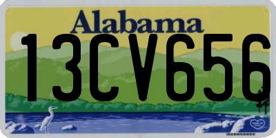 AL license plate 13CV656