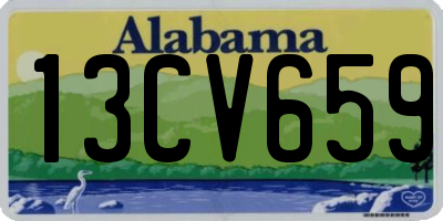 AL license plate 13CV659