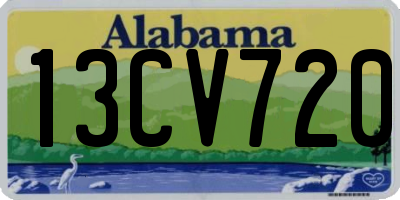 AL license plate 13CV720