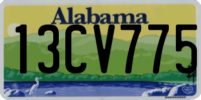 AL license plate 13CV775