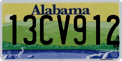 AL license plate 13CV912