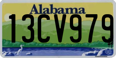 AL license plate 13CV979