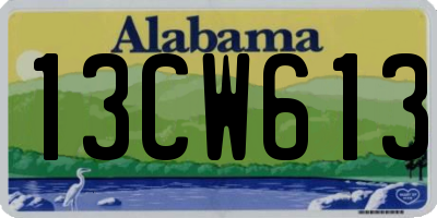 AL license plate 13CW613