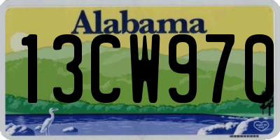 AL license plate 13CW970