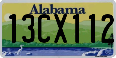AL license plate 13CX112