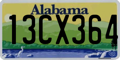 AL license plate 13CX364