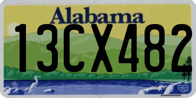 AL license plate 13CX482