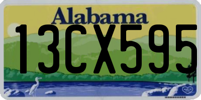 AL license plate 13CX595