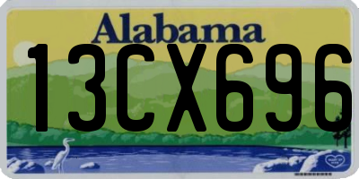 AL license plate 13CX696