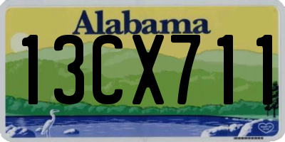 AL license plate 13CX711