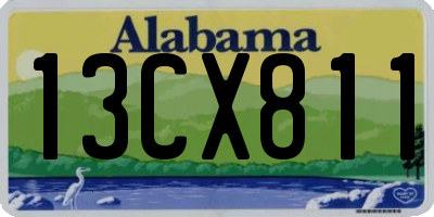 AL license plate 13CX811