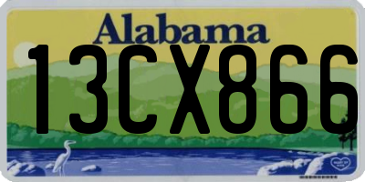 AL license plate 13CX866