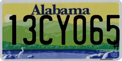 AL license plate 13CY065