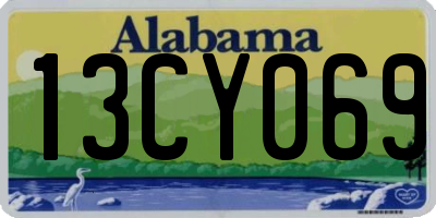AL license plate 13CY069