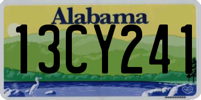 AL license plate 13CY241