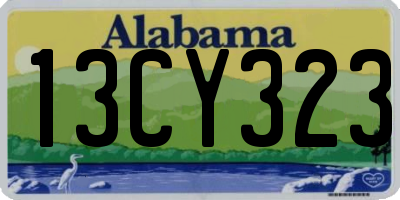 AL license plate 13CY323