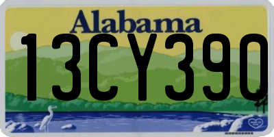 AL license plate 13CY390
