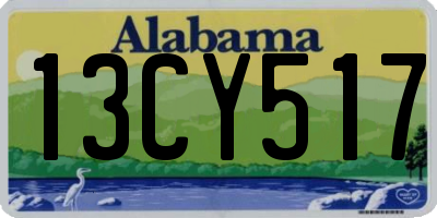 AL license plate 13CY517