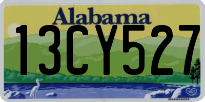 AL license plate 13CY527