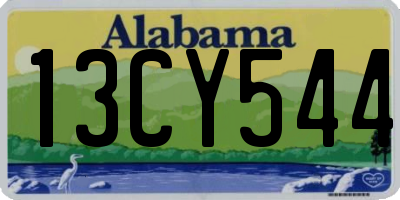 AL license plate 13CY544