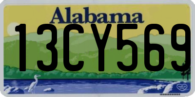 AL license plate 13CY569