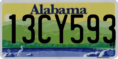 AL license plate 13CY593