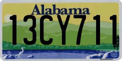 AL license plate 13CY711