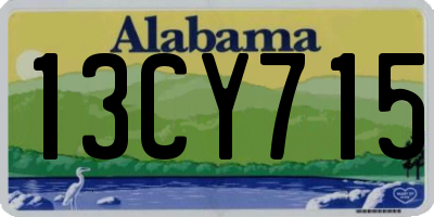 AL license plate 13CY715