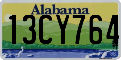 AL license plate 13CY764