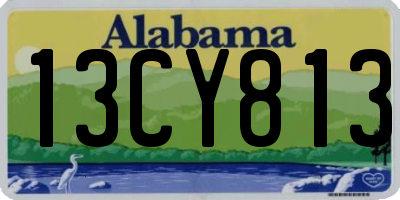 AL license plate 13CY813