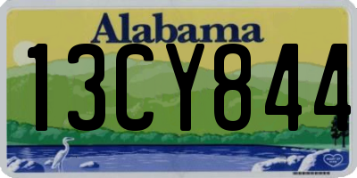 AL license plate 13CY844