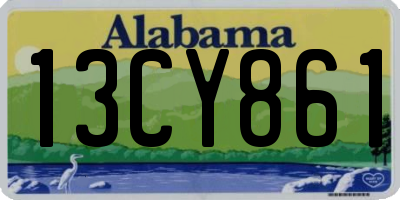 AL license plate 13CY861