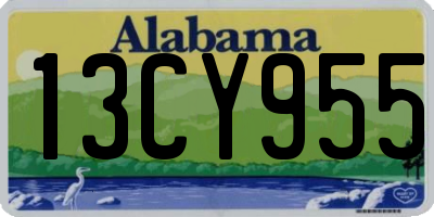 AL license plate 13CY955