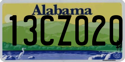 AL license plate 13CZ020