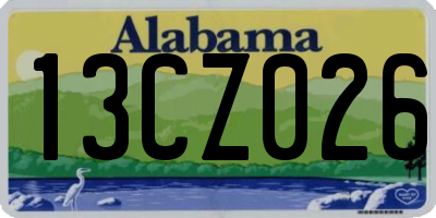 AL license plate 13CZ026