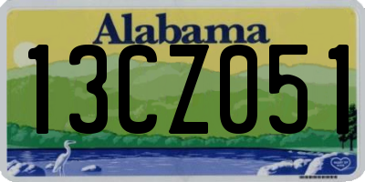 AL license plate 13CZ051