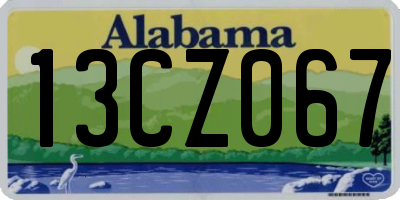 AL license plate 13CZ067