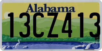 AL license plate 13CZ413