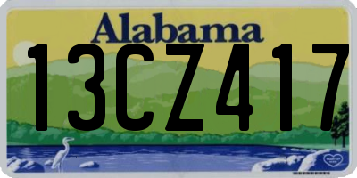 AL license plate 13CZ417