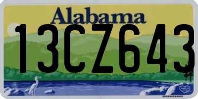 AL license plate 13CZ643