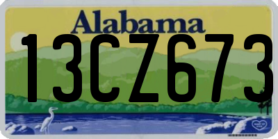 AL license plate 13CZ673