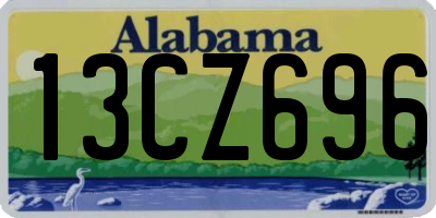 AL license plate 13CZ696
