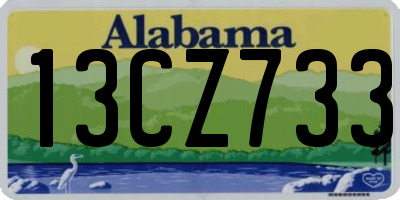 AL license plate 13CZ733