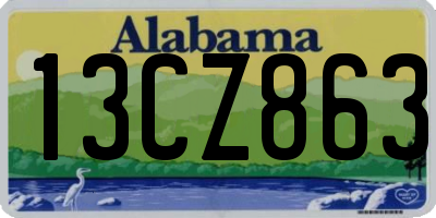AL license plate 13CZ863