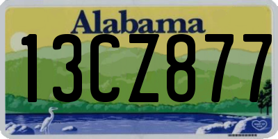 AL license plate 13CZ877